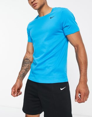 Nike Training Dri-FIT Swoosh t-shirt in blue - ASOS Price Checker