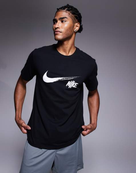 Nike Training - Dri-Fit - T-shirt à logo virgule - Noir - view 1