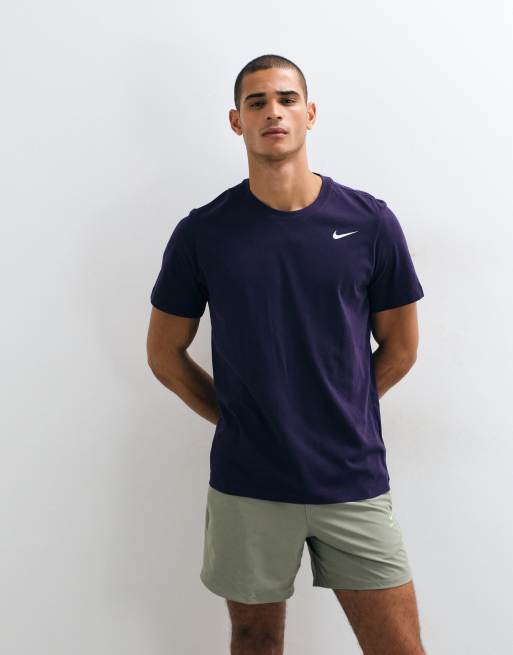 Nike Training Dri-FIT t-shirt en coton bleu marine, 4 de 5