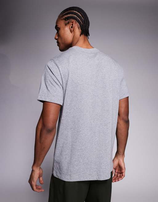 Nike Training - Dri-FIT - T-shirt grigio chiaro con logo, 3 di 5