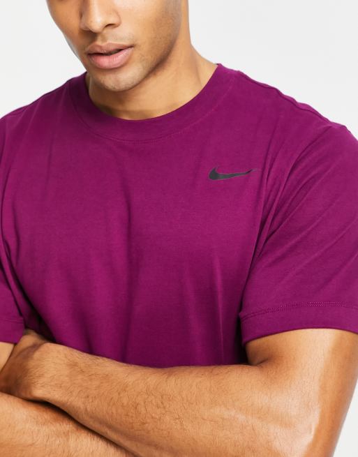 Nike dri fit purple t outlet shirt