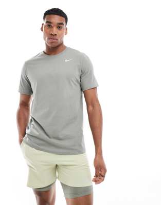 Nike Training Nike Training Dri-FIT t-shirt in khaki-Grey