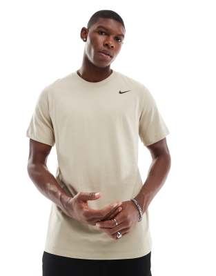 Nike Training Nike Training Dri-FIT t-shirt in light beige-Neutral