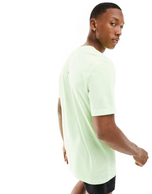 Nike Training Dri FIT t shirt in lime green