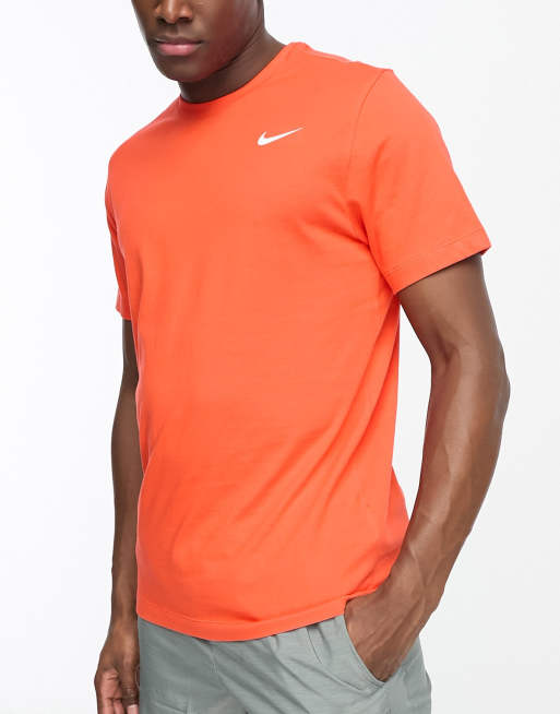 Red nike gym on sale top