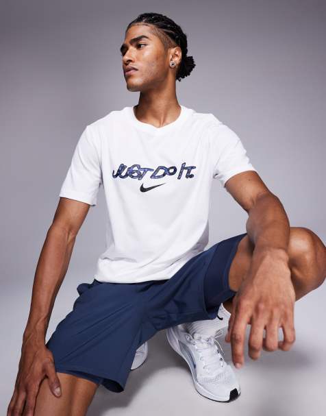 Nike Training Dri-FIT T-shirt with graphic print in white - view 1