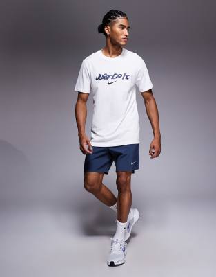 Nike Dri-fit T-shirt With Graphic Print In White