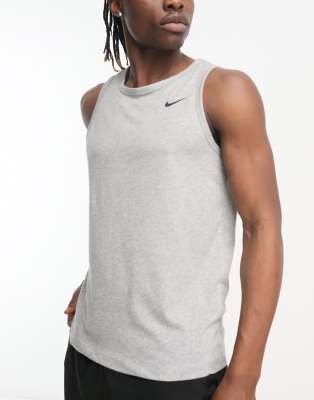 Nike Training Dri-Fit tank in grey φωτογραφία