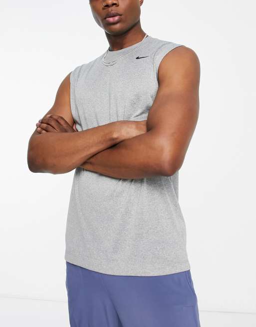 Nike Men's Dri-FIT Ready Fitness Tank - Black / Cool Gray / White