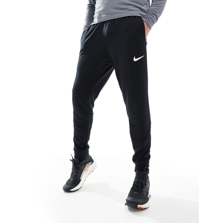Nike Training Dri-Fit tapered fleece joggers in black ASOS