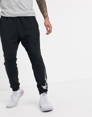 nike black tapered joggers