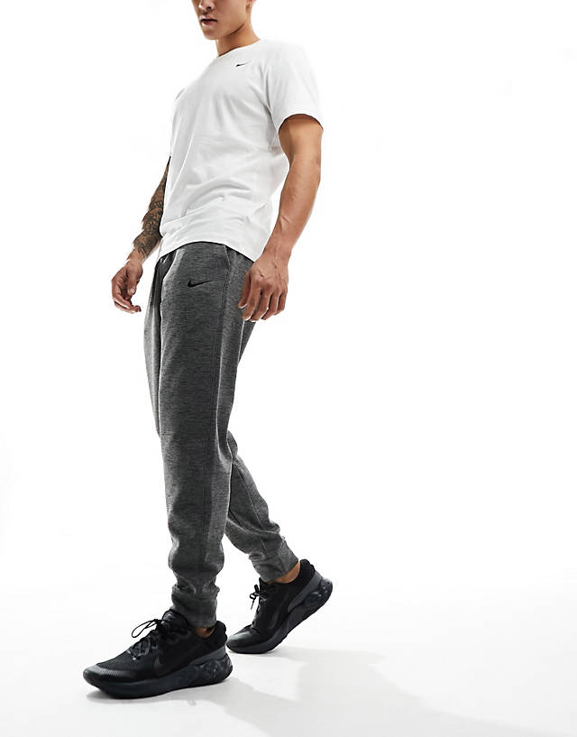 Nike Training - dri-fit tapered joggers in charcoal