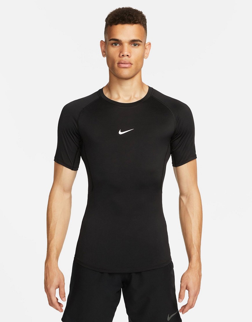 Nike Training Dri-FIT top in black-Blue