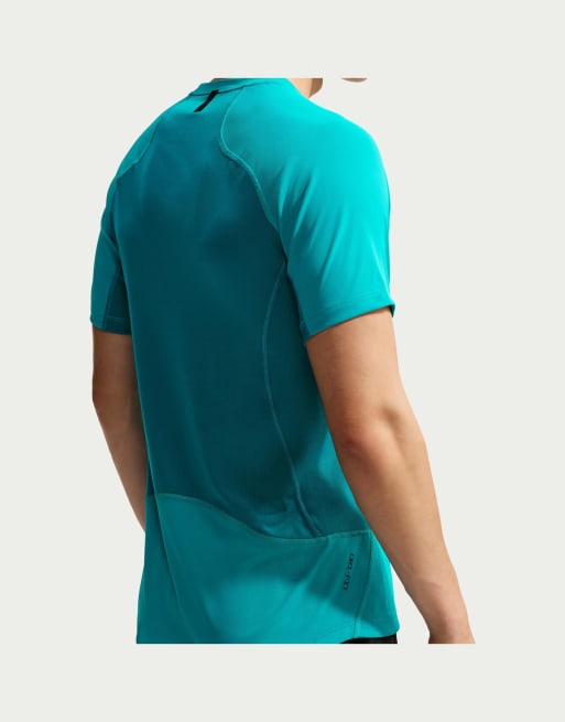 Nike Training Dri-FIT top met korte mouwen in groen, 2 van 4