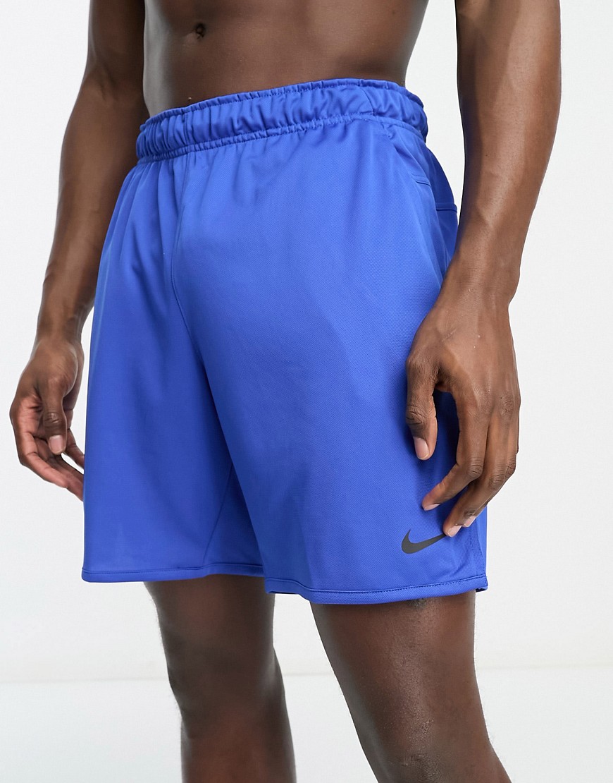 Nike Training Dri-FIT Totality 7inch shorts in blue