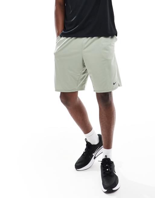 Nike Training – Dri-FIT Totality – Jasnozielone dzianinowe szorty o długości 9 cali, 5 z 5