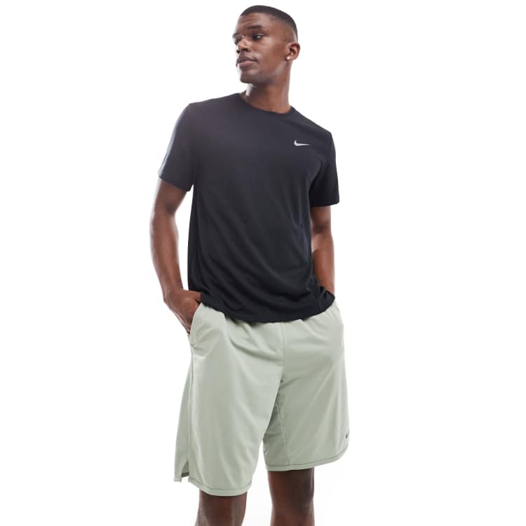 Nike Training Dri Fit Totality knit 9 inch shorts in light green ASOS