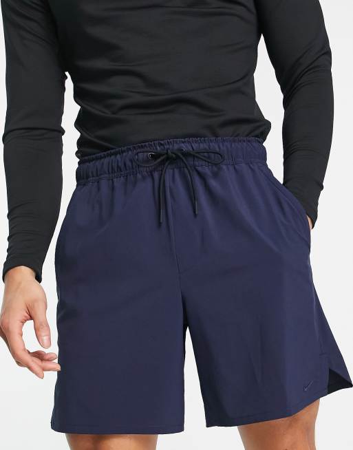 Nike Training Dri Fit Unlimited 7in shorts in navy ASOS