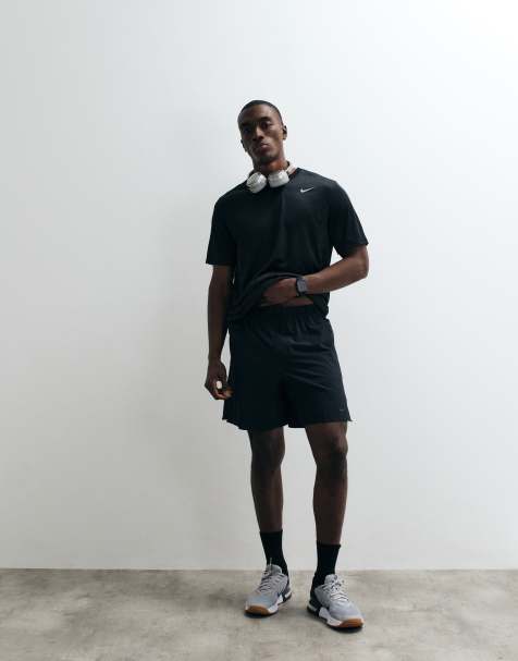 Nike Training Dri-Fit Unlimited 7in shorts in dark grey