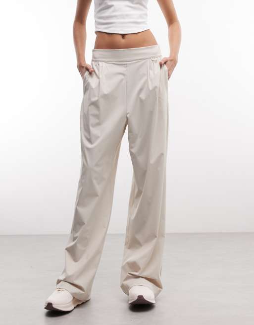 Nike Training Dri-Fit wide leg pants in beige  , 3 of 5