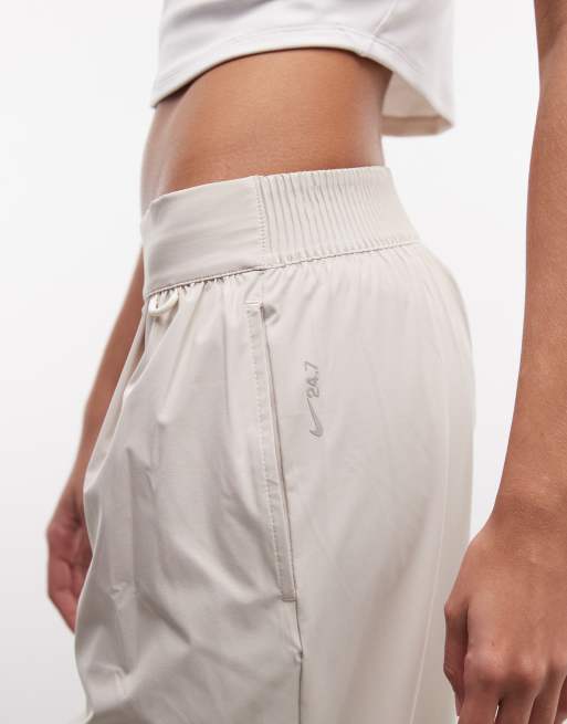 Nike Training Dri-Fit wide leg pants in beige  , 4 of 5