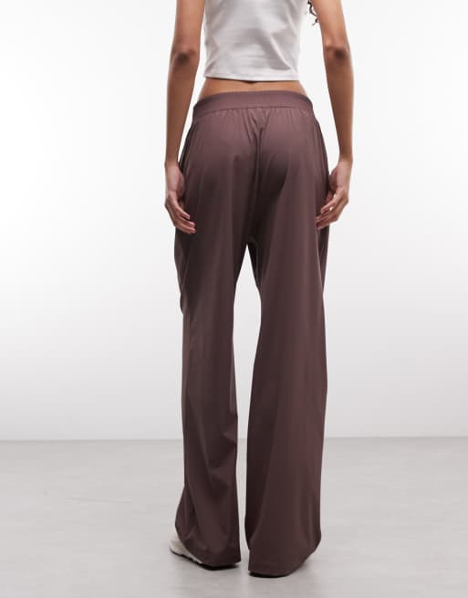 Nike Training Dri-Fit wide leg pants in brown  , 2 of 5