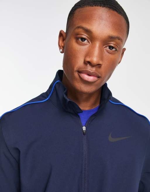 nike dri fit jacket blue