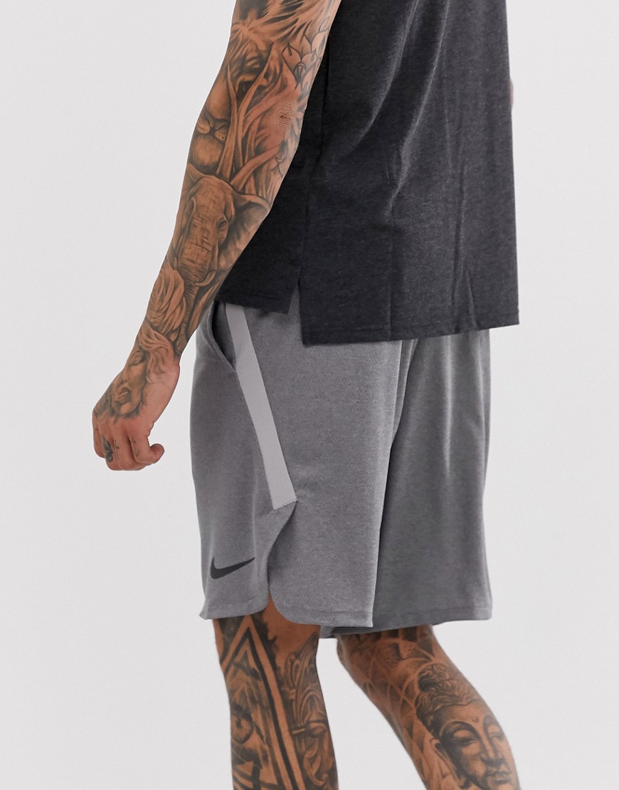 Nike Training Dry 4.0 mesh shorts in grey