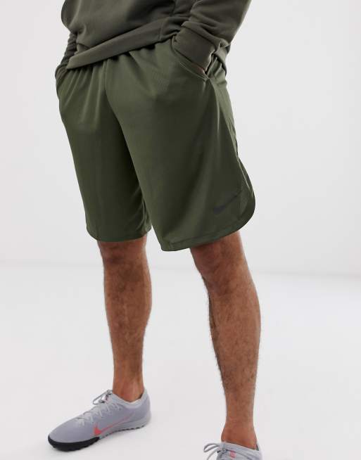 Nike Training Dry 4.0 mesh shorts in khaki