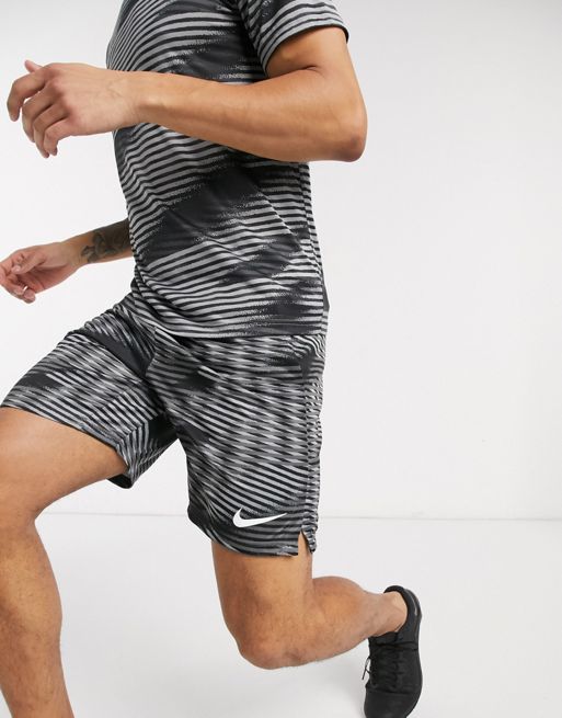 Nike Training Dry all over print shorts in gray | ASOS