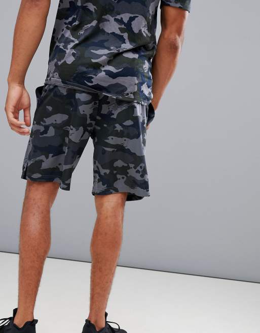 Nike grey cheap camo shorts