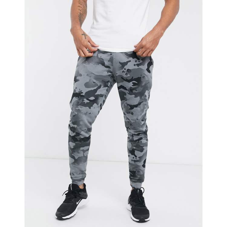 Nike grey hot sale camo tracksuit