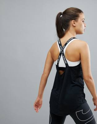 Nike Training Dry Elastika Tank In Black | ASOS