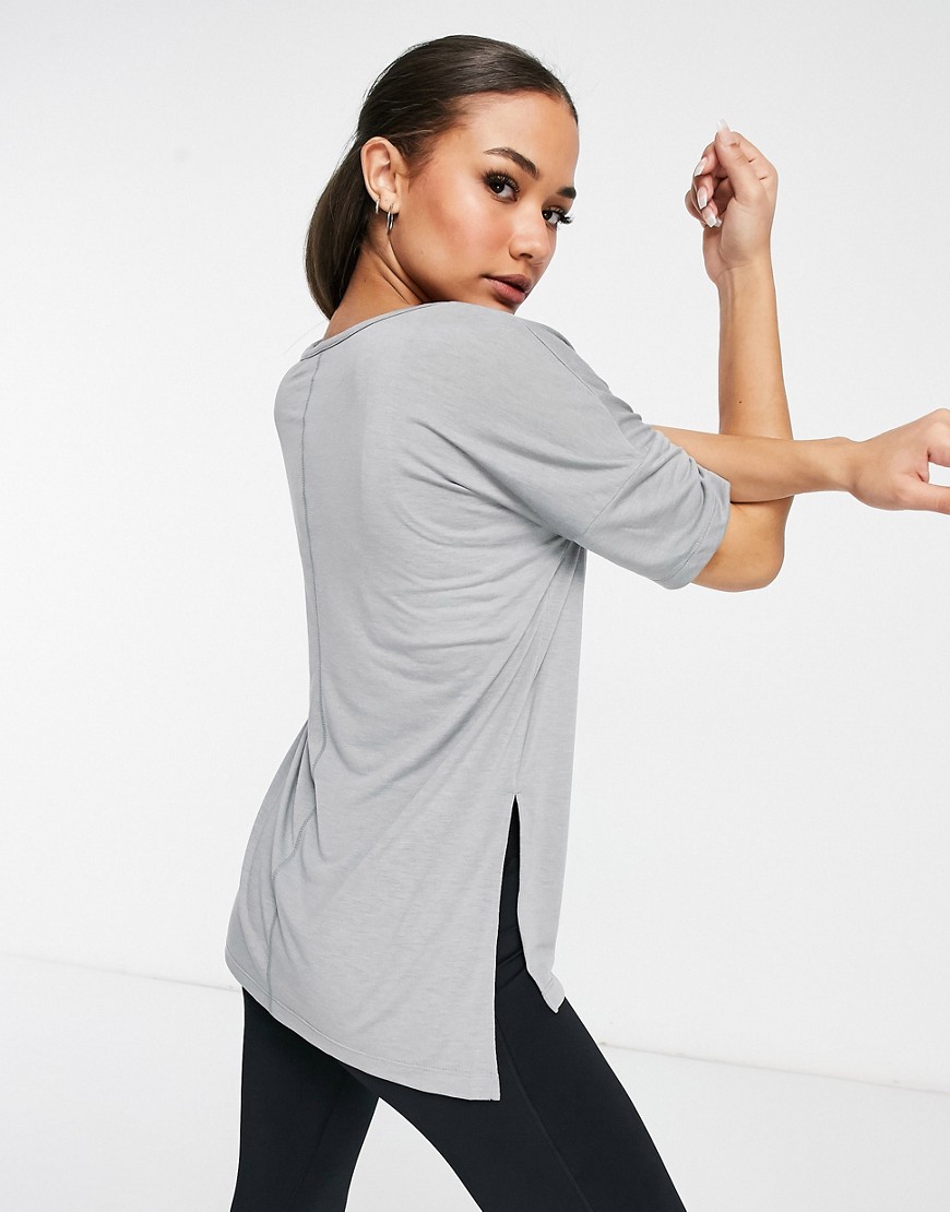 Nike Dry Layer Top In Gray-grey