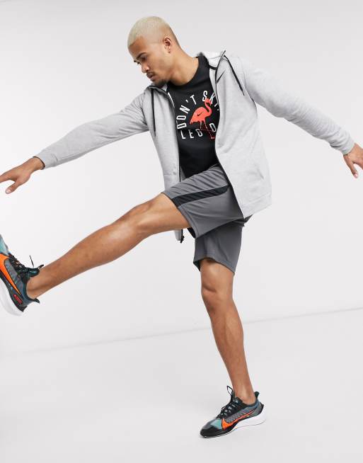 Nike Training Dry shorts in gray, 4 of 4