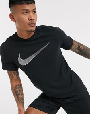 Nike Training dry swoosh t-shirt in black | ASOS