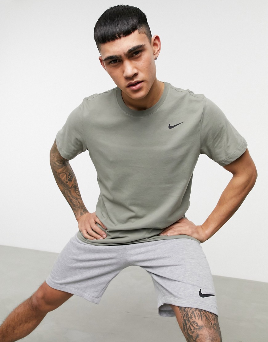Nike Training Dry t-shirt in khaki-Green