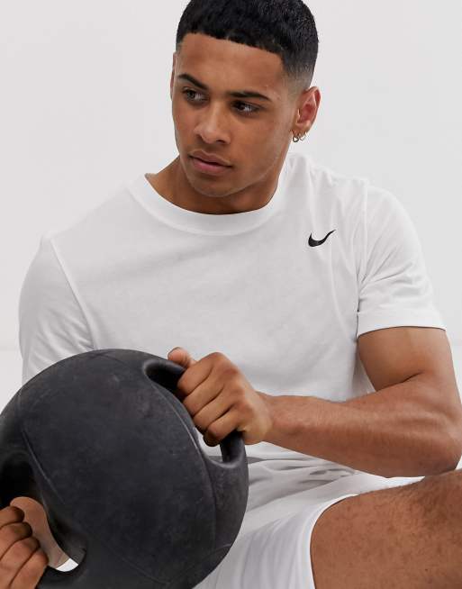 Nike Training - Dry - T-shirt in wit