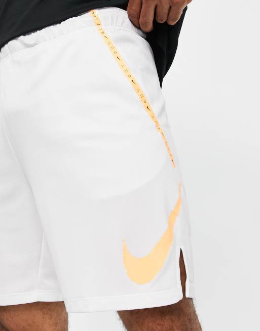 White and gold nike on sale shorts