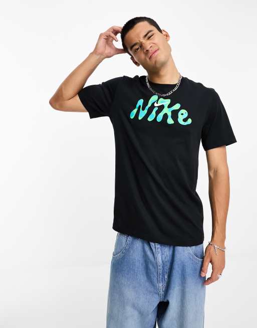 Black and turquoise outlet nike shirt