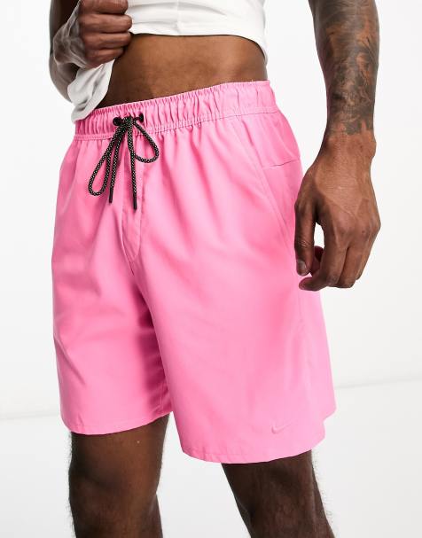 ASOS Design Smart Skinny Shorts with Prince of Wales Check in Pink