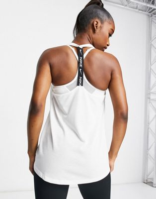 Nike Training elastika tank in white | ASOS