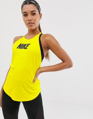 nike yellow tank