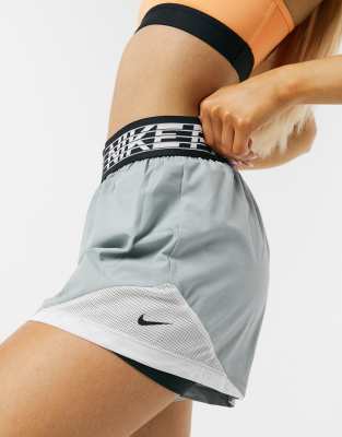 Nike Pro Flex Women s 2 in 1 Shorts plus Size In Grey ModeSens