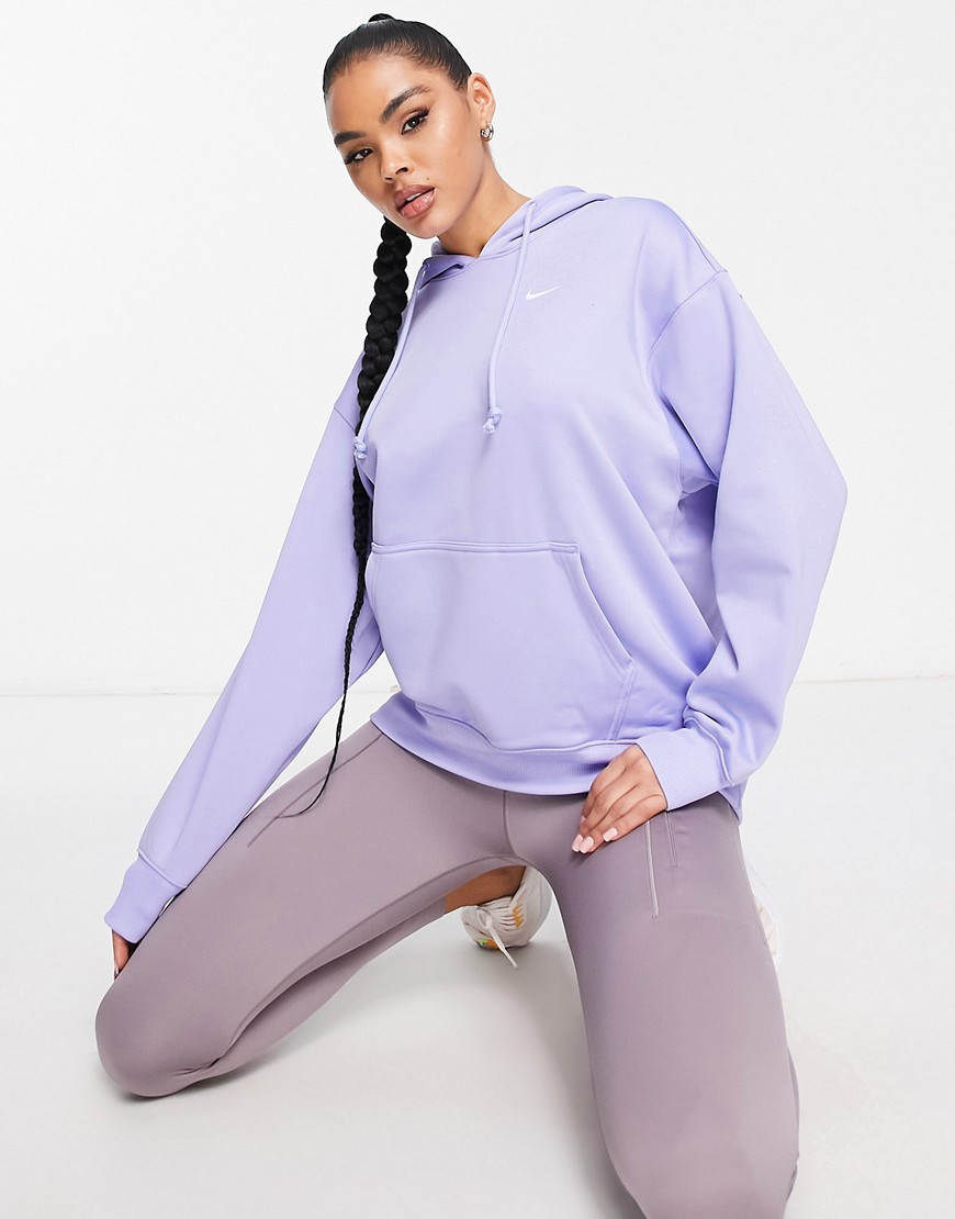 Nike Training Essential Therma-FIT All Time hoodie in lilac-Purple