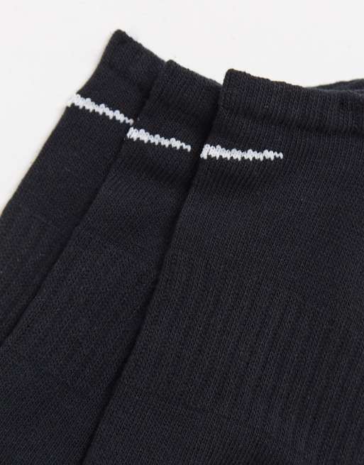Nike Training – Everyday – 3er-Pack leichte Füßlinge in Schwarz, 2 von 4