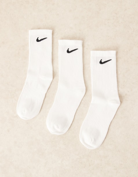 Nike Training – Everyday – 3er-Pack leichte Knöchelsocken in Weiß - view 1