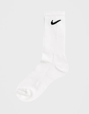 white nike mid socks