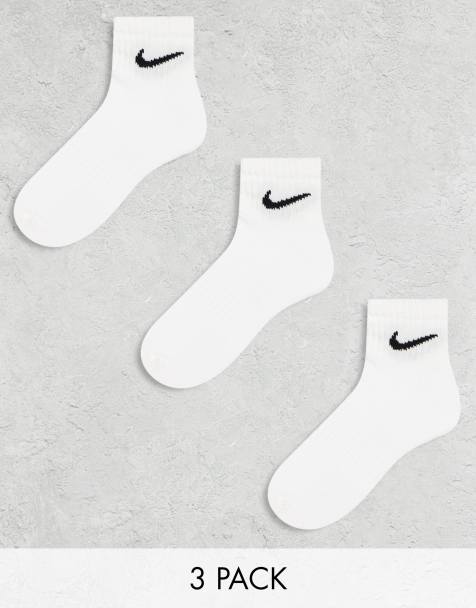 Nike Training Everyday Cushioned 3 pack ankle sock in white - view 1