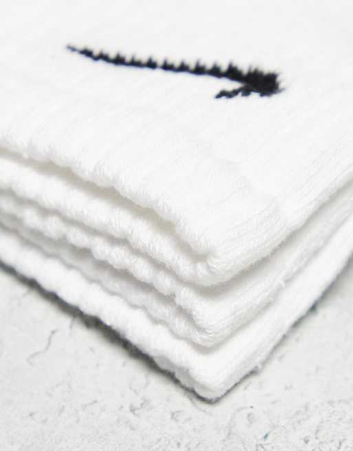 Nike Training Everyday Cushioned 3 pack ankle sock in white